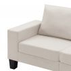 2-Seater Sofa Cream Fabric