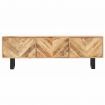 TV Cabinet 140x30x45 cm Solid Mango Wood