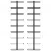 289562 Wall-mounted Wine Racks for 18 Bottles 2 pcs Black Iron