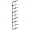 289562 Wall-mounted Wine Racks for 18 Bottles 2 pcs Black Iron