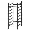 289563 Wine Rack for 48 Bottles Black Metal