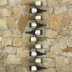 289566 Wall-mounted Wine Rack for 10 Bottles Black Metal