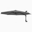 Wall-Mounted Parasol with Metal Pole 300 cm Anthracite