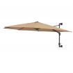 Wall-Mounted Parasol with Metal Pole 300 cm Taupe