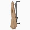Wall-Mounted Parasol with Metal Pole 300 cm Taupe