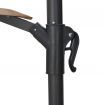 Wall-Mounted Parasol with Metal Pole 300 cm Taupe