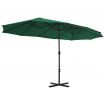 Outdoor Parasol with Aluminium Pole 460x270 cm Green