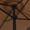 Outdoor Parasol with Aluminium Pole 460x270 cm Taupe