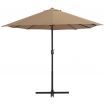 Outdoor Parasol with Aluminium Pole 460x270 cm Taupe
