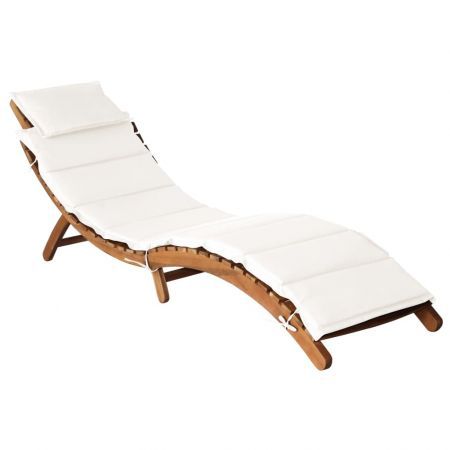 sun lounger acacia wood