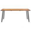 Garden Table with Hairpin Legs 180x90x75 cm Solid Acacia Wood