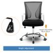 Ergonomic Mesh Office Chair Computer Work Lumbar Support Armrest Swivel Black 