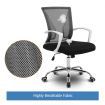 Ergonomic Mesh Office Chair Computer Work Lumbar Support Armrest Swivel Black 