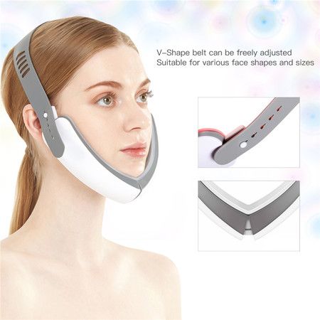 LED Photon Light Therapy V Face Massager Facial Lifting Slimming Double Chin Reducer Anti Aging Wrinkles Skin Care Beauty