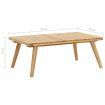 Garden Coffee Table 90x55x35 cm Solid Acacia Wood