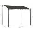 Sunshade Awning 3x2.5 m Anthracite