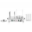 Hot Dog Warmer with 4 Rods Stainless Steel 550 W