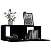 TV Cabinet Black 80x30x30 cm Chipboard