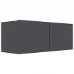 TV Cabinet Grey 80x30x30 cm Chipboard