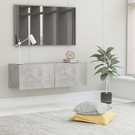 TV Cabinet Concrete Grey 100x30x30 cm Chipboard
