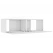 TV Cabinet High Gloss White 100x30x30 cm Chipboard