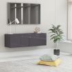 TV Cabinet High Gloss Grey 100x30x30 cm Chipboard