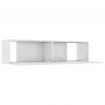 TV Cabinet High Gloss White 120x30x30 cm Chipboard