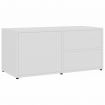 TV Cabinet White 80x34x36 cm Chipboard