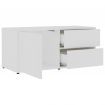 TV Cabinet White 80x34x36 cm Chipboard