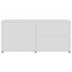 TV Cabinet White 80x34x36 cm Chipboard