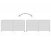 TV Cabinet White 80x34x36 cm Chipboard