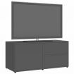 TV Cabinet High Gloss Grey 80x34x36 cm Chipboard