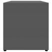 TV Cabinet High Gloss Grey 80x34x36 cm Chipboard