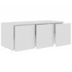 TV Cabinet White 80x34x30 cm Chipboard