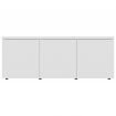 TV Cabinet White 80x34x30 cm Chipboard