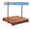 Sandbox with Roof Firwood 122x120x123 cm