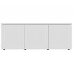 TV Cabinet High Gloss White 80x34x30 cm Chipboard