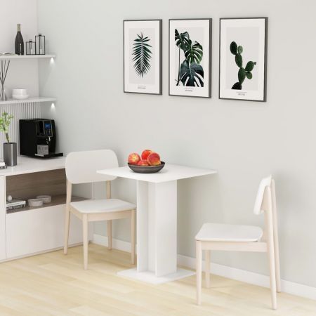 Bistro Table White 60x60x75 cm Chipboard