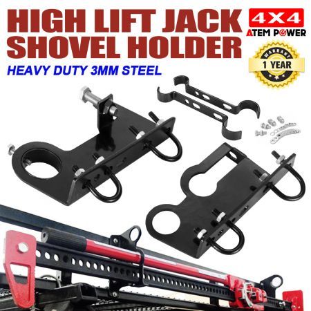 High Lift Farm Jack & Shovel Holder Mount Roof Rack 4×4 4WD Offroad Universal 