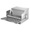 Auto Chicken Feeder Poultry Feeding Trough Spill-Proof Galvanized Steel Tread Plate 12KG