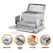 Auto Chicken Feeder Poultry Feeding Trough Spill-Proof Galvanized Steel Tread Plate 12KG