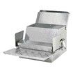 Auto Chicken Feeder Poultry Feeding Trough Spill-Proof Galvanized Steel Tread Plate 12KG