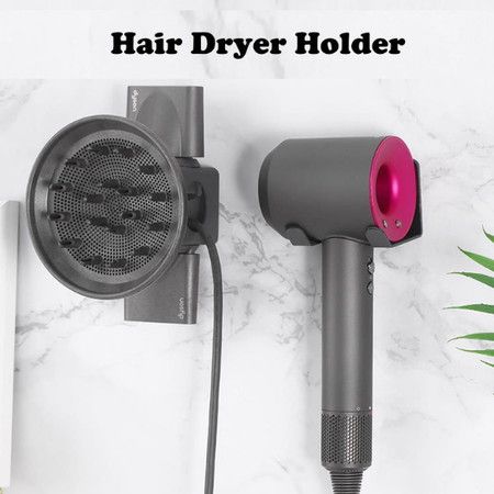 Hair Dryer Wall Mount Aluminum Alloy Holder Compatible for Dyson Hair Dryer  Diffuser - Crazy Sales