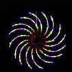 0.5M Christmas Lights 128 LED Spin Motif Light Decorations Jingle Jollys