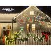 0.5M Christmas Lights 128 LED Spin Motif Light Decorations Jingle Jollys