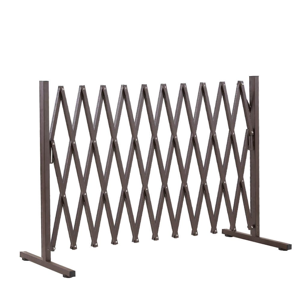 Expandable Metal Steel Safety Gate Trellis Fence Barrier Traffic Indoor Outdoor