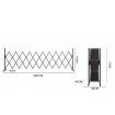 Expandable Metal Steel Safety Gate Trellis Fence Barrier Traffic Indoor Outdoor