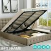 Levede Bed Frame Base With Gas Lift Double Size Platform Fabric