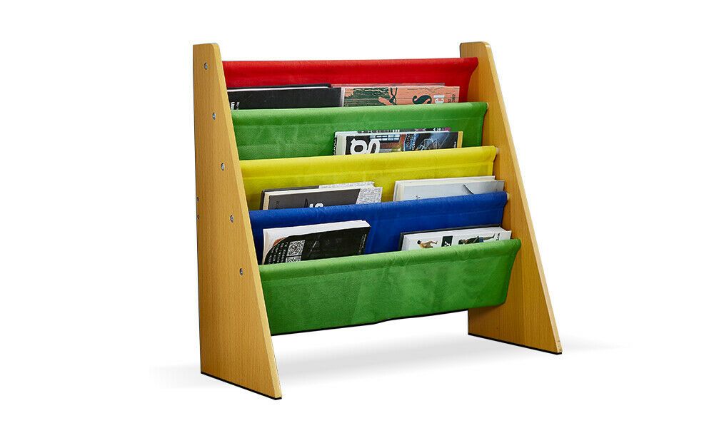 Levede Wooden Kids Children Bookcase Bookshelf Toy Organiser Storage Bin Rack