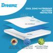 DreamZ Mattress Protector Topper Polyester Cool Fitted Cover Waterproof King